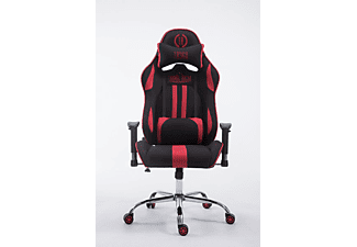 CLP Racing Bürostuhl Limit Stoff Gaming Chair, schwarz/rot