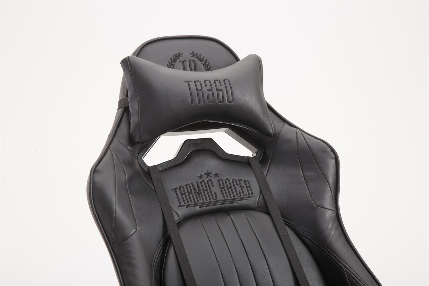 CLP Racing Bürostuhl Limit V2 schwarz/schwarz Kunstleder mit Fußablage Gaming Chair