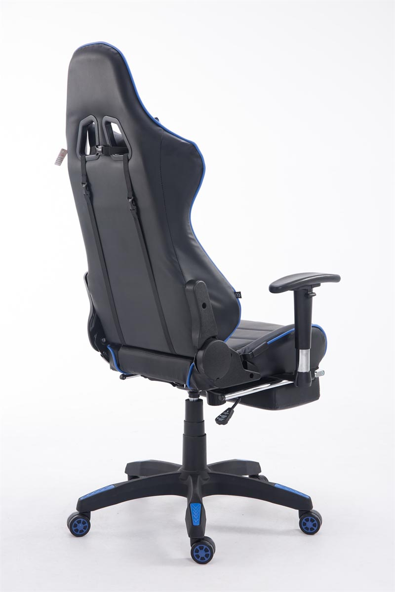 Chair, schwarz/blau Bürostuhl CLP Racing Fußablage Gaming Turbo mit