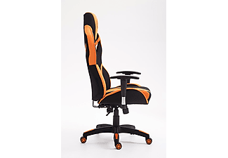 CLP Racing Bürostuhl Fangio Stoff Gaming Chair, schwarz/orange