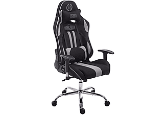 CLP Racing Bürostuhl Limit V2 Stoff Gaming Chair, schwarz/grau
