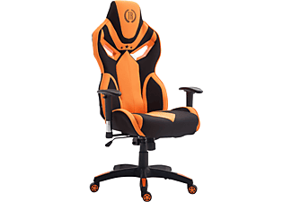 CLP Racing Bürostuhl Fangio Stoff Gaming Chair, schwarz/orange