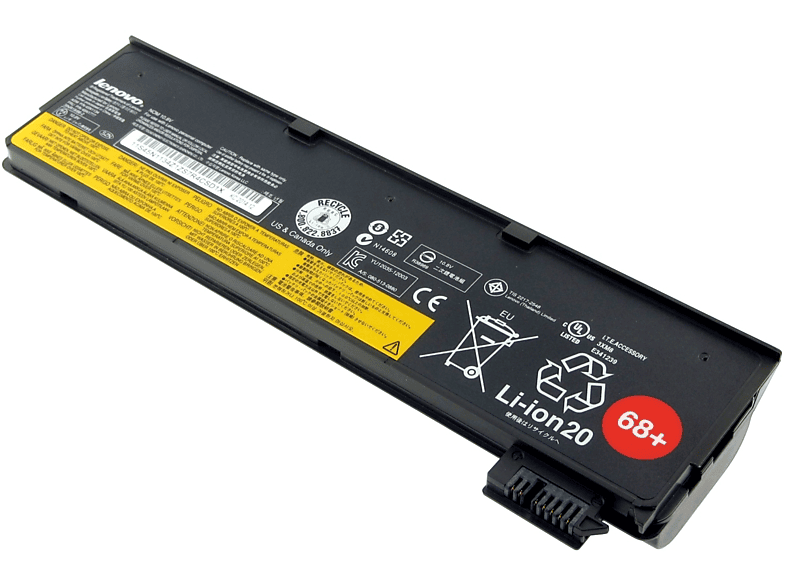 LENOVO Original Akku Battery 68+, LiIon, 11.1V, 6600mAh für LENOVO ThinkPad X250 (20CM) Lithium