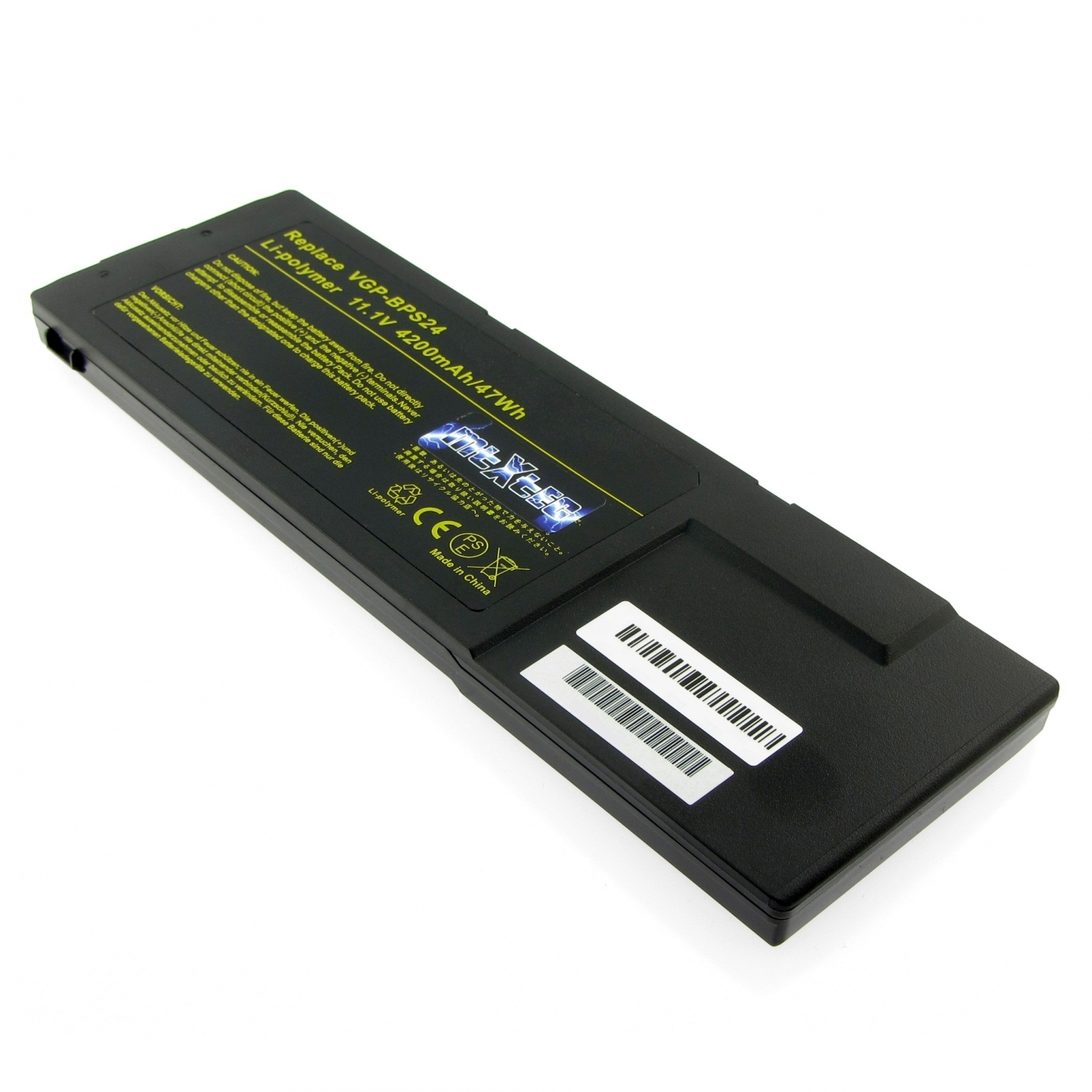 mAh 11.1 (LiPoly) Akku 4400 4400mAh 11.1V, für Volt, LiPolymer, Vaio Notebook-Akku, MTXTEC VPC-SB2A7E Lithium-Polymer SONY