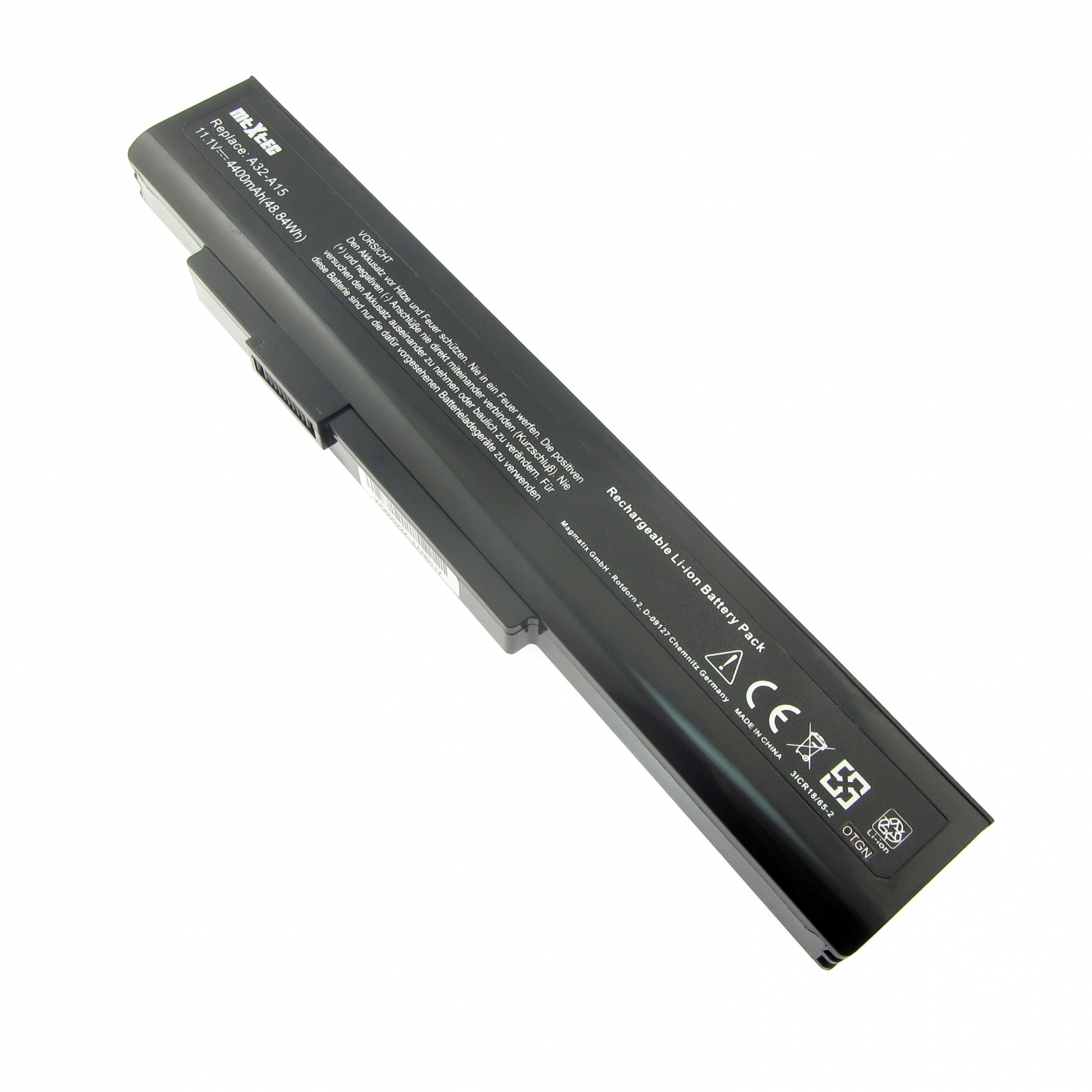 MTXTEC Akku LiIon, 10.8V, 4400mAh für Akoya mAh E6234 MEDION 10.8 Notebook-Akku, Lithium-Ionen Volt, 4400 (LiIon) MD99235