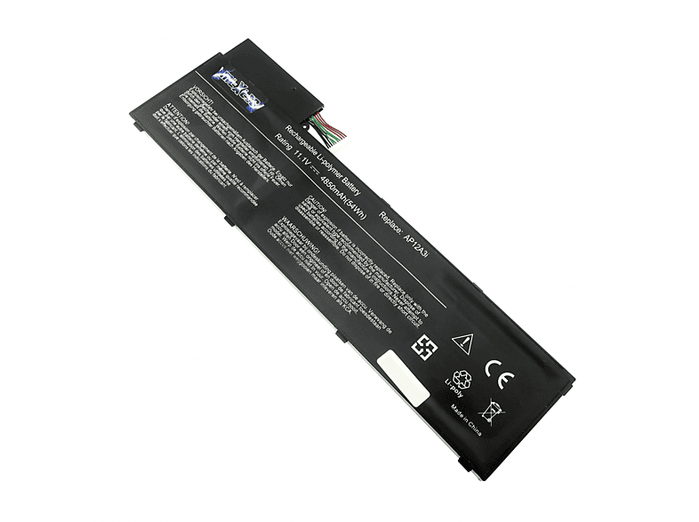 M3-581T 11.1V, Lithium-Polymer mAh 4850mAh LiPolymer, für 11.1 ACER (LiPoly) Aspire 4850 ACER Volt, Notebook-Akku, Akku
