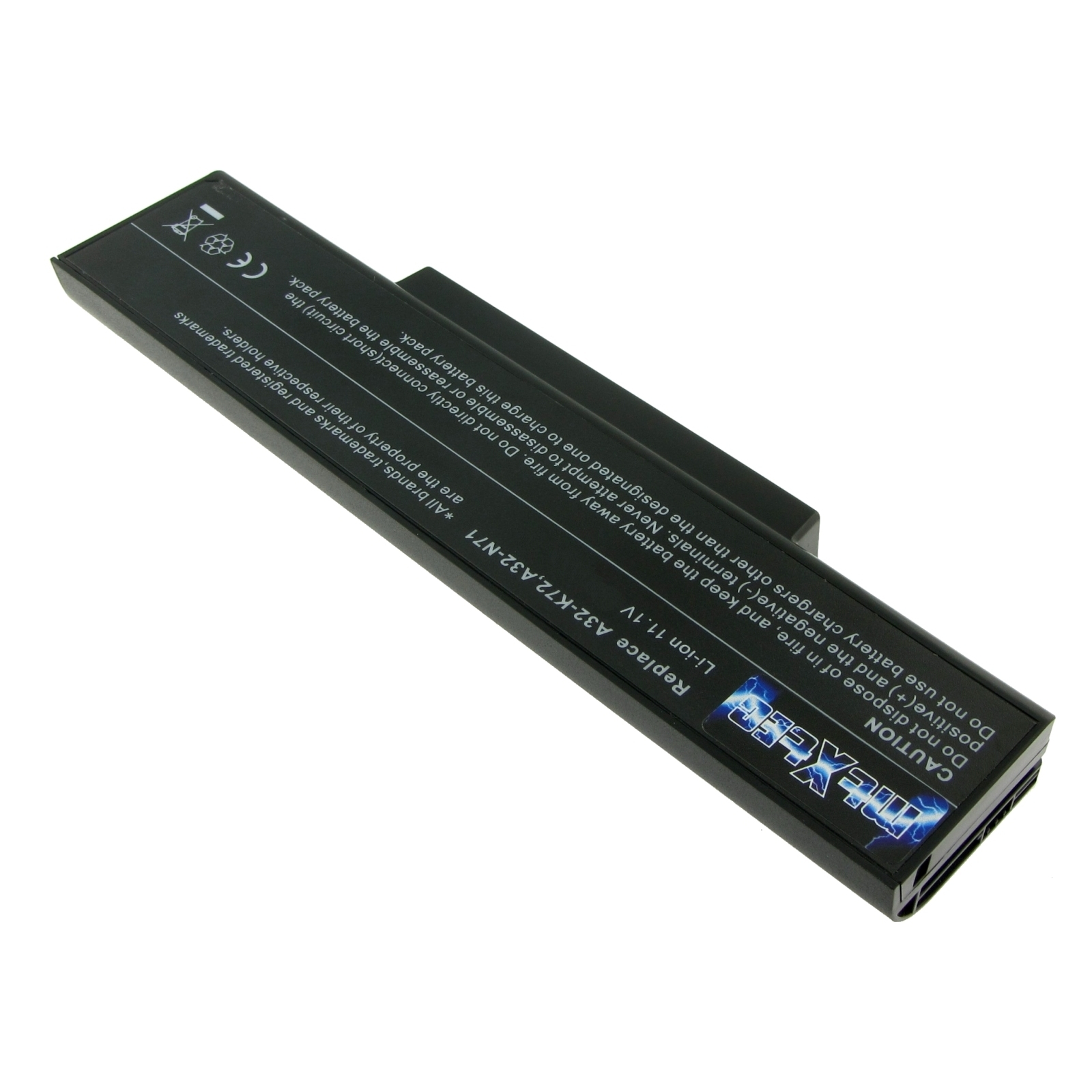 MTXTEC Akku LiIon, ASUS 4400mAh (LiIon) 10.8V, 4400 Volt, Lithium-Ionen mAh für Pro7AJR 10.8 Notebook-Akku