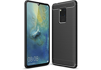 KÖNIG DESIGN Schutzhülle, Backcover, Huawei, Mate 20 X, Schwarz