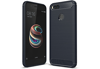 KÖNIG DESIGN Handyhülle Carbon Optik, Backcover, Xiaomi, Mi 5X, Blau