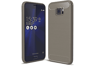 KÖNIG DESIGN Handyhülle Carbon Optik, Backcover, ASUS, Zenfone V V520KL, Grau