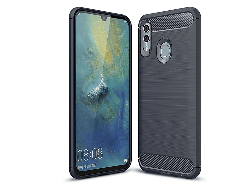KÖNIG DESIGN Smart Huawei, Carbon P Backcover, Handyhülle Optik, 2019, Blau