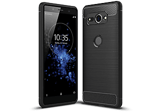 KÖNIG DESIGN Schutzhülle, Backcover, Sony, Xperia XZ2 Compact, Schwarz