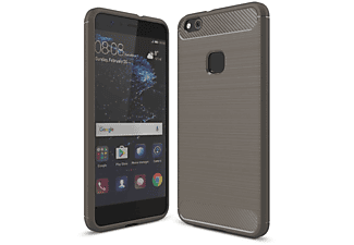 KÖNIG DESIGN Handyhülle Carbon Optik, Backcover, Huawei, P10 Lite, Grau