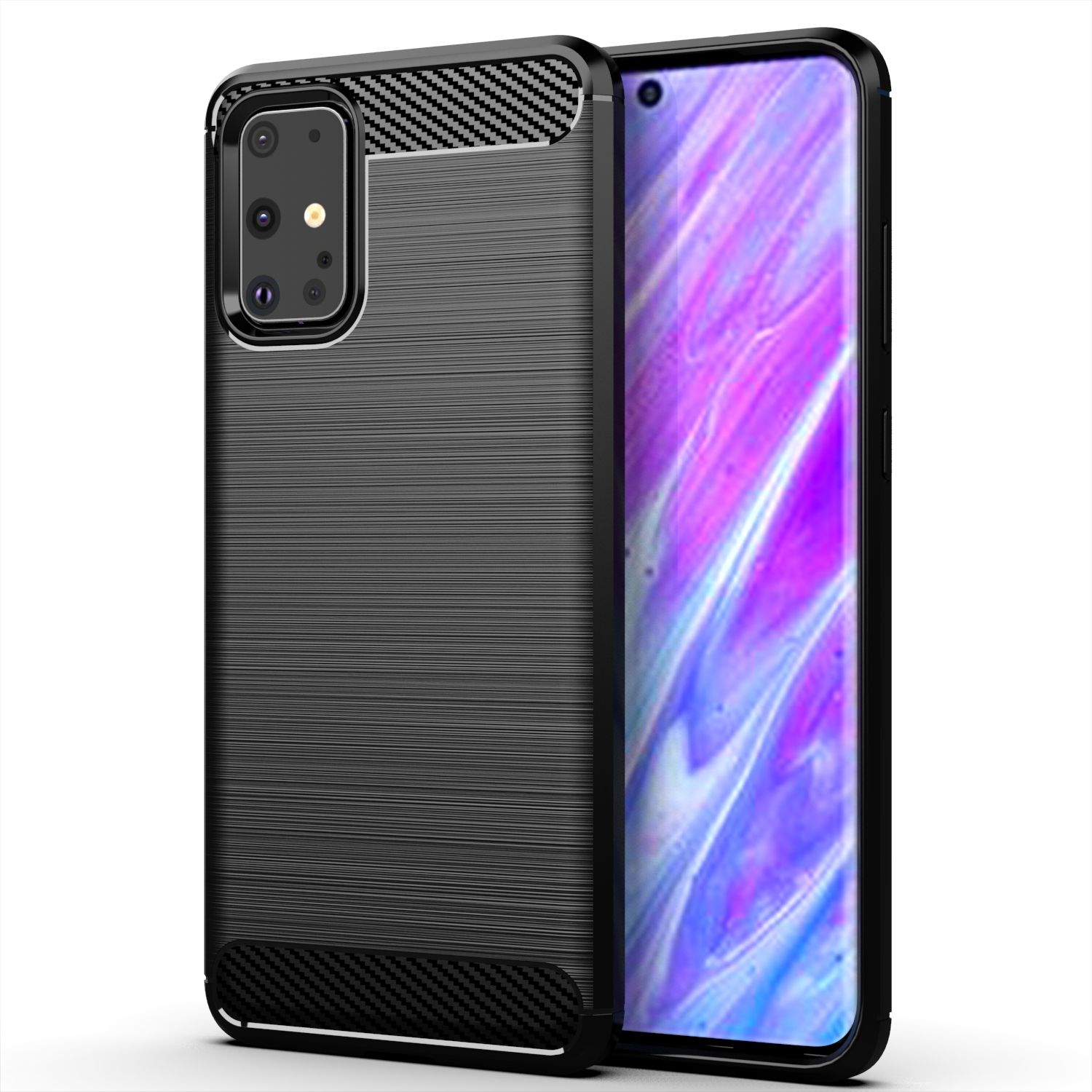 KÖNIG DESIGN Schwarz Plus, Galaxy Samsung, S20 Schutzhülle, Backcover