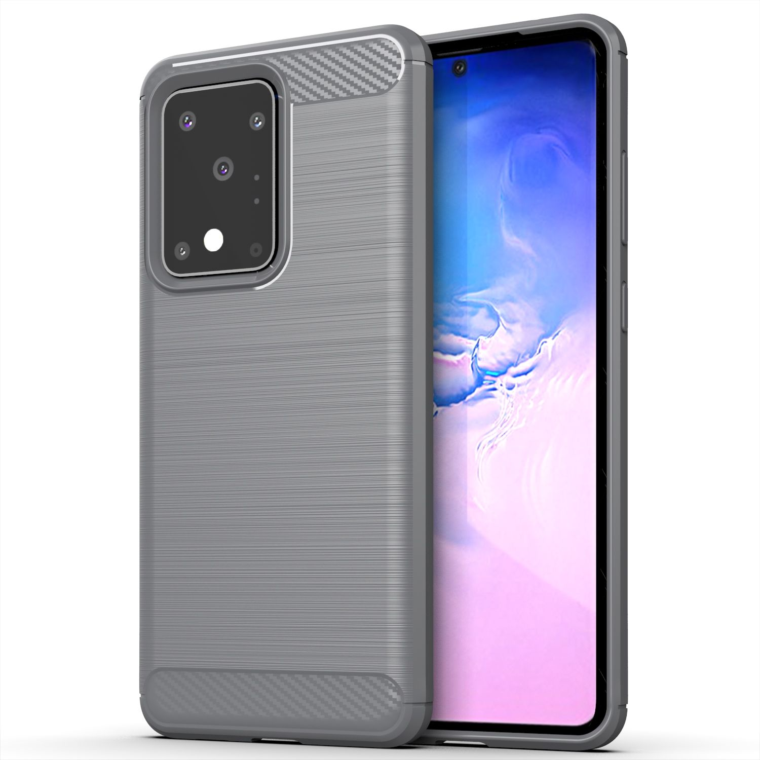 KÖNIG DESIGN Schutzhülle, Samsung, Ultra, Grau Backcover, S20 Galaxy