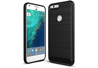 KÖNIG DESIGN Handyhülle Carbon Optik, Backcover, Google, Pixel XL, Schwarz