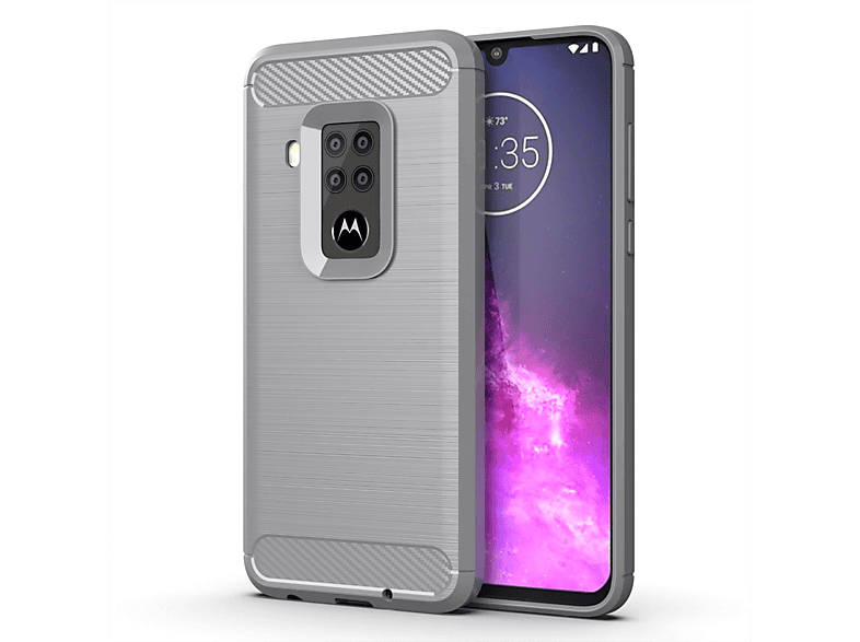 Motorola, Backcover, Grau Zoom, Schutzhülle, KÖNIG One DESIGN