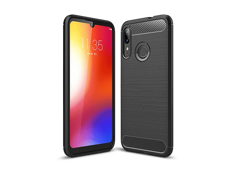 Stoßfeste Schutzhülle Für Motorola Moto E6 Plus – Mit Ständer, Displayschutzfolie, Rosa, Hybrid-Design