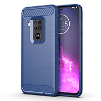 KÖNIG DESIGN Schutzhülle, Backcover, Motorola, One Zoom, Blau