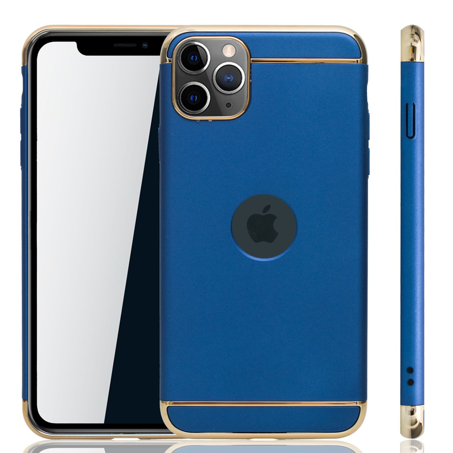 KÖNIG Blau Apple, Max, Schutzhülle, Backcover, DESIGN iPhone Pro 11