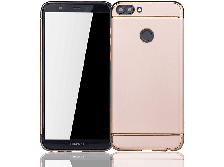 KÖNIG DESIGN Schutzhülle, Backcover, Huawei, Honor 7s, Gold