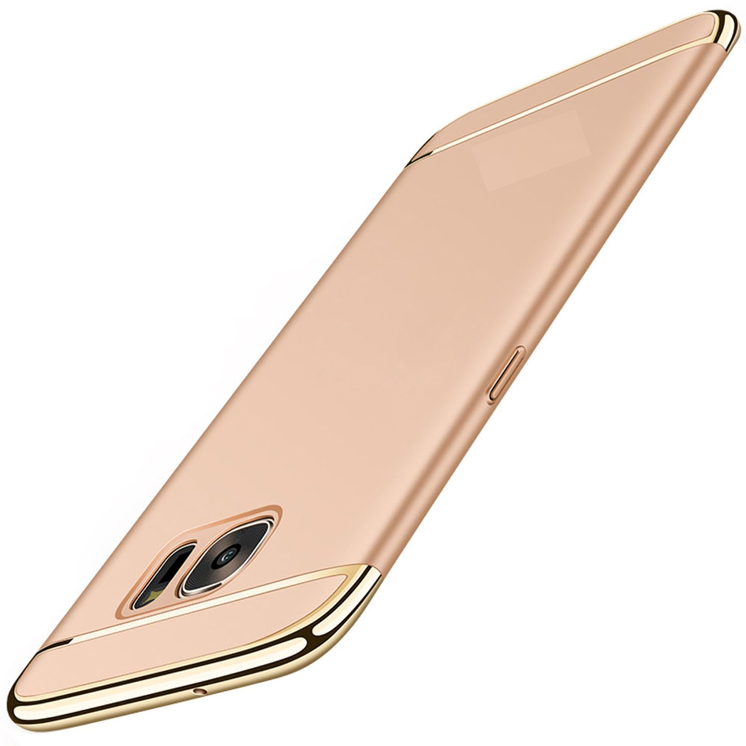 Gold Backcover, Galaxy S7, DESIGN KÖNIG Schutzhülle, Samsung,