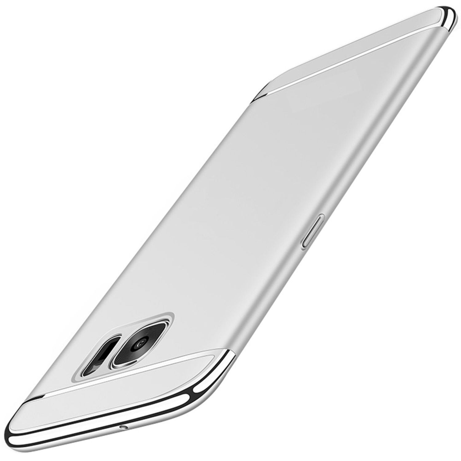 KÖNIG DESIGN Backcover, Galaxy Schutzhülle, Silber J7 (2017), Samsung