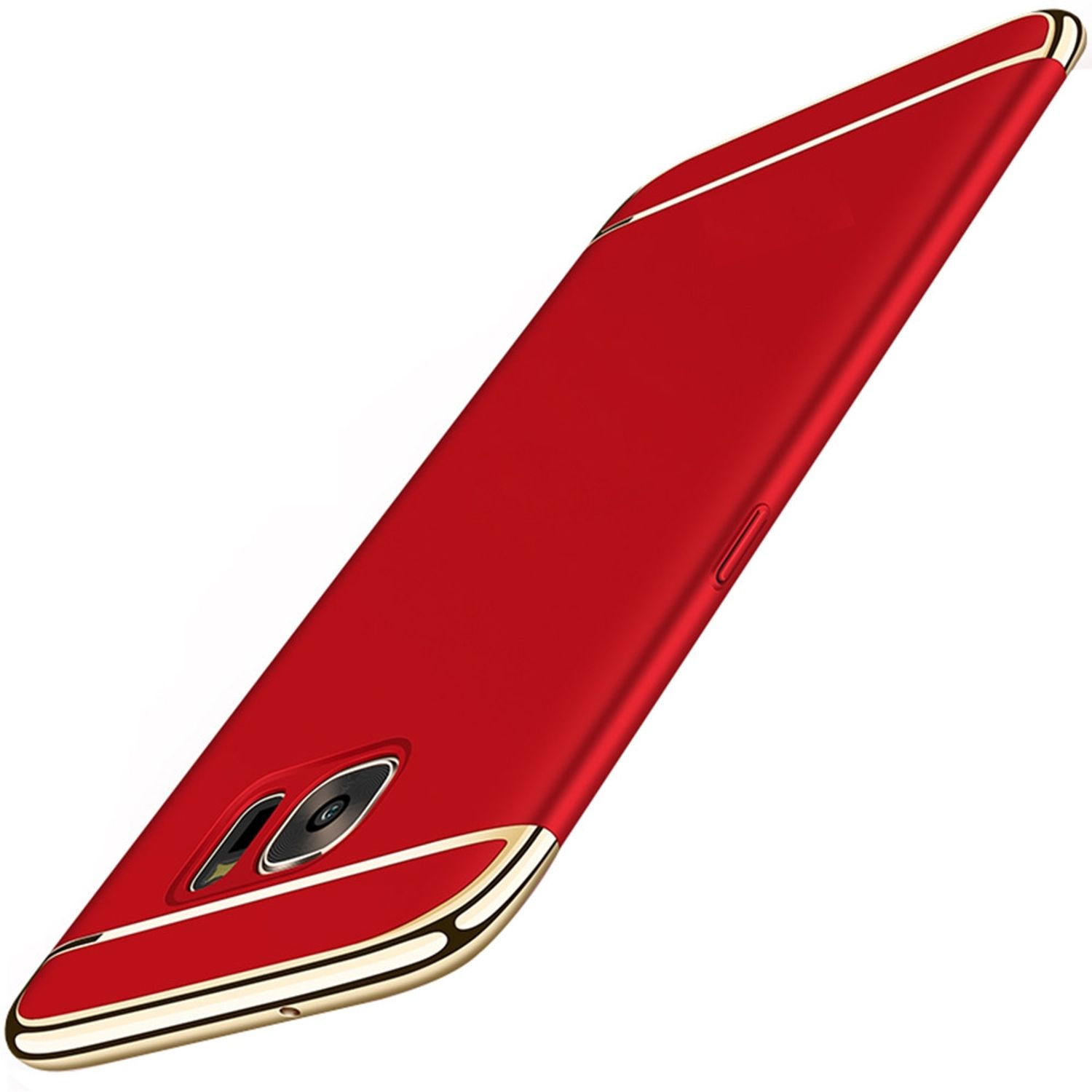 KÖNIG DESIGN Schutzhülle, Backcover, Samsung, (2018), A8 Rot Galaxy Plus