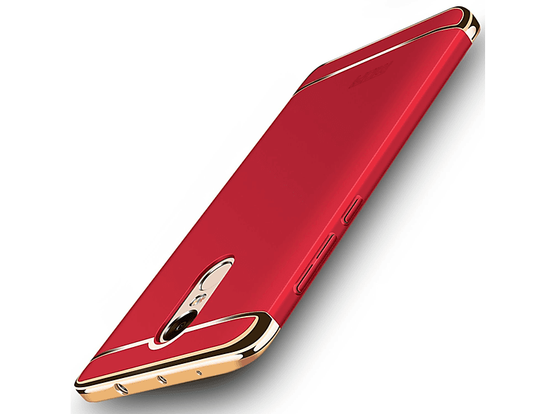 KÖNIG DESIGN Note Backcover, 4X, Schutzhülle, Rot Redmi Xiaomi