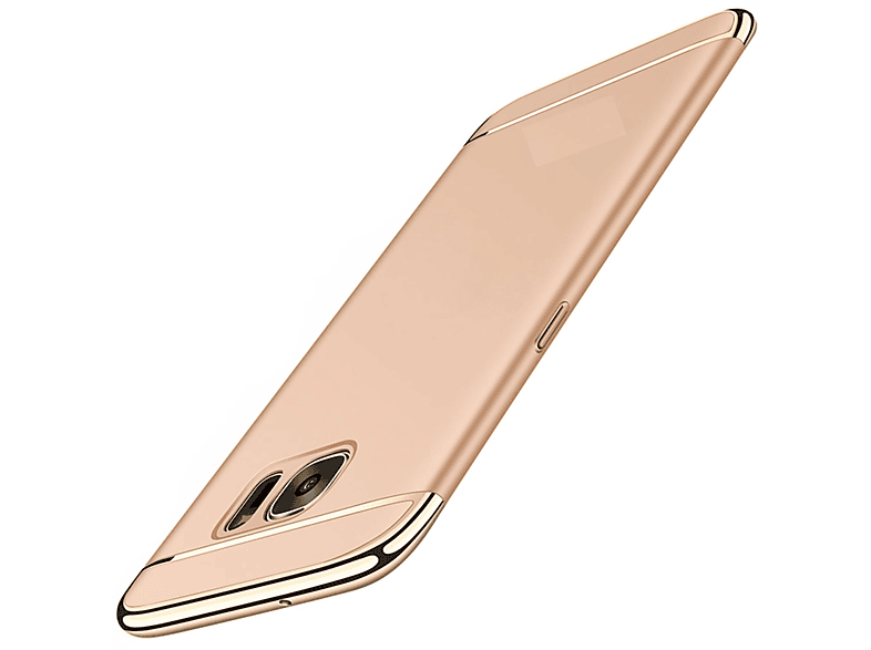 KÖNIG DESIGN Schutzhülle, Backcover, Samsung, Galaxy S6 Edge, Gold