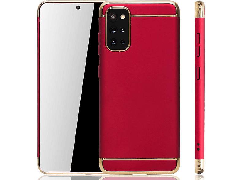KÖNIG DESIGN Schutzhülle, S20 Backcover, Plus, Rot Galaxy Samsung