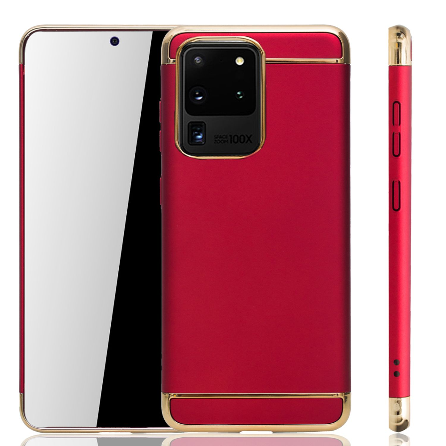 Galaxy Rot Ultra, Backcover, KÖNIG DESIGN S20 Schutzhülle, Samsung,
