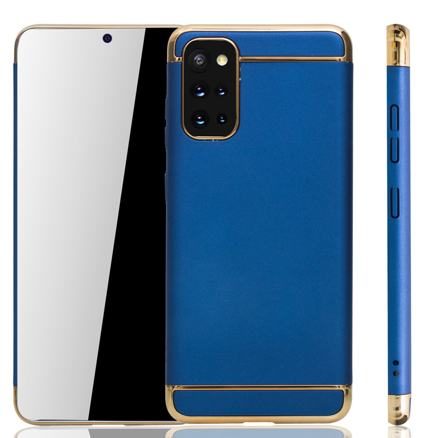 KÖNIG DESIGN Backcover, S20 Galaxy Samsung, Schutzhülle, Plus, Blau