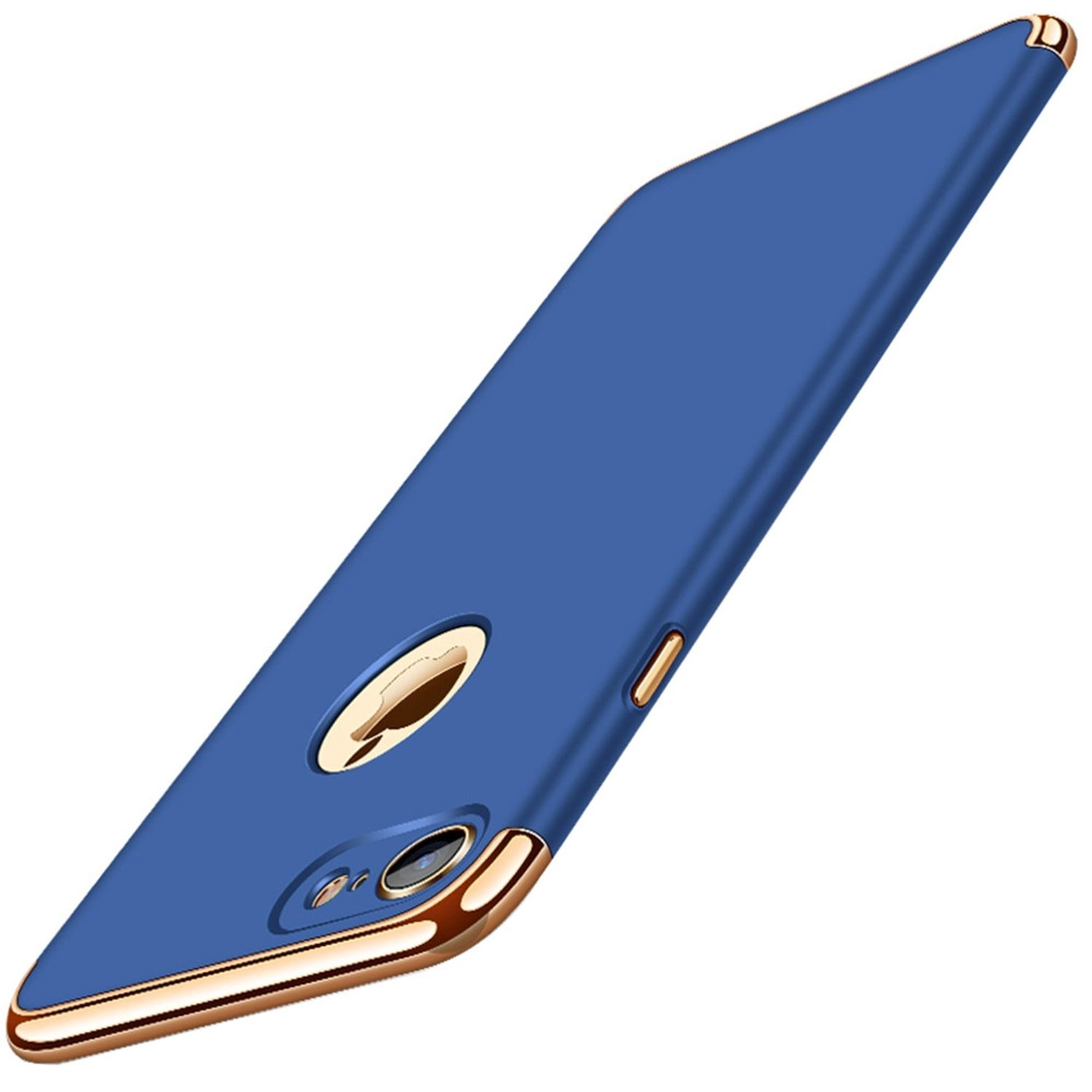 KÖNIG DESIGN Schutzhülle, Backcover, iPhone Apple, 7, Blau