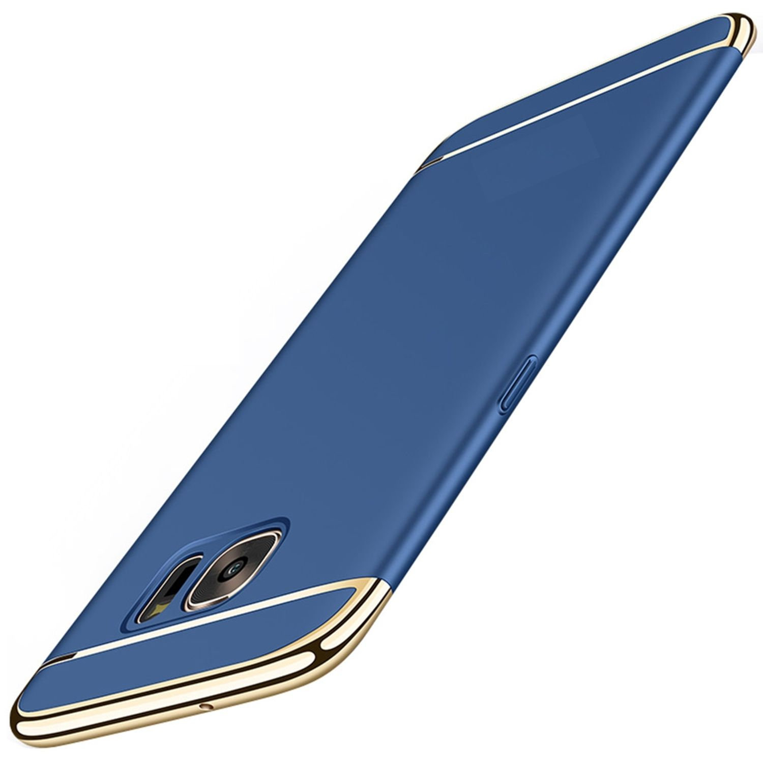 KÖNIG DESIGN Edge, S6 Backcover, Samsung, Galaxy Blau Schutzhülle