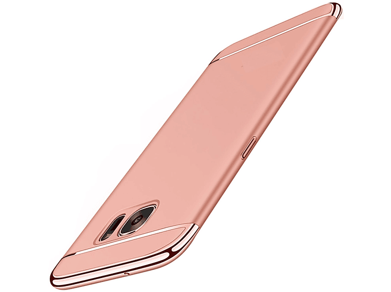 KÖNIG DESIGN Plus Galaxy Schutzhülle, Samsung, Rosa A8 (2018), Backcover