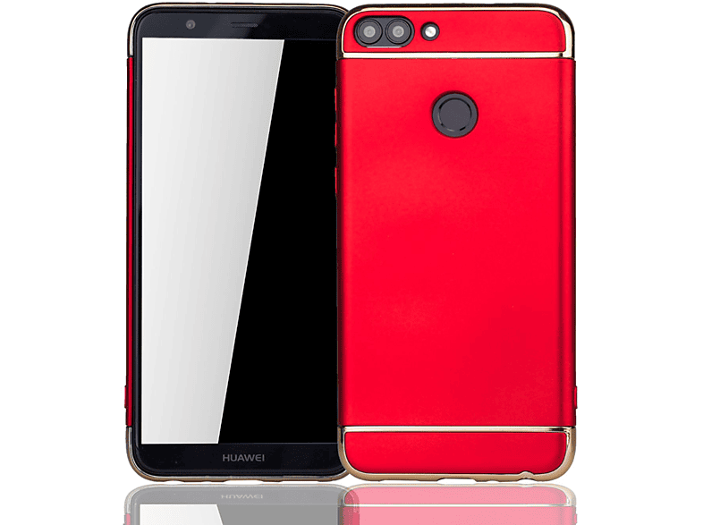 KÖNIG DESIGN Schutzhülle, Honor Huawei, 7s, Rot Backcover