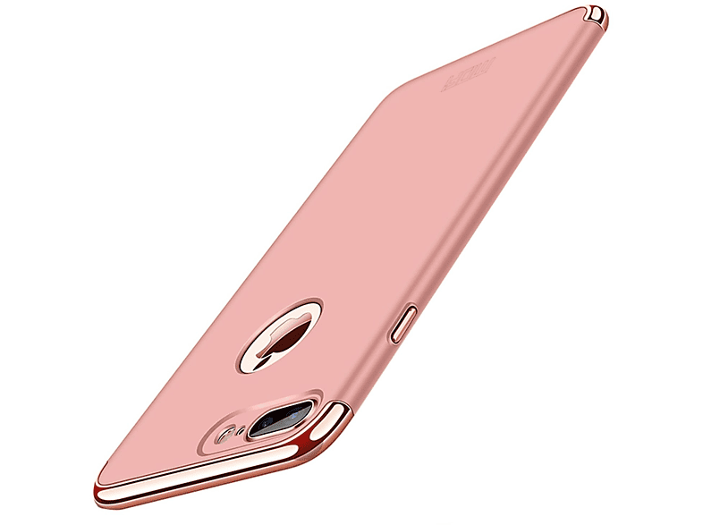 KÖNIG DESIGN Schutzhülle, Backcover, Rosa Apple, Plus, iPhone 7