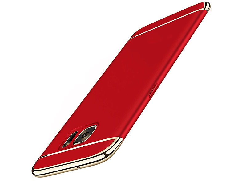 KÖNIG DESIGN Schutzhülle, Backcover, Samsung, Galaxy S7, Rot