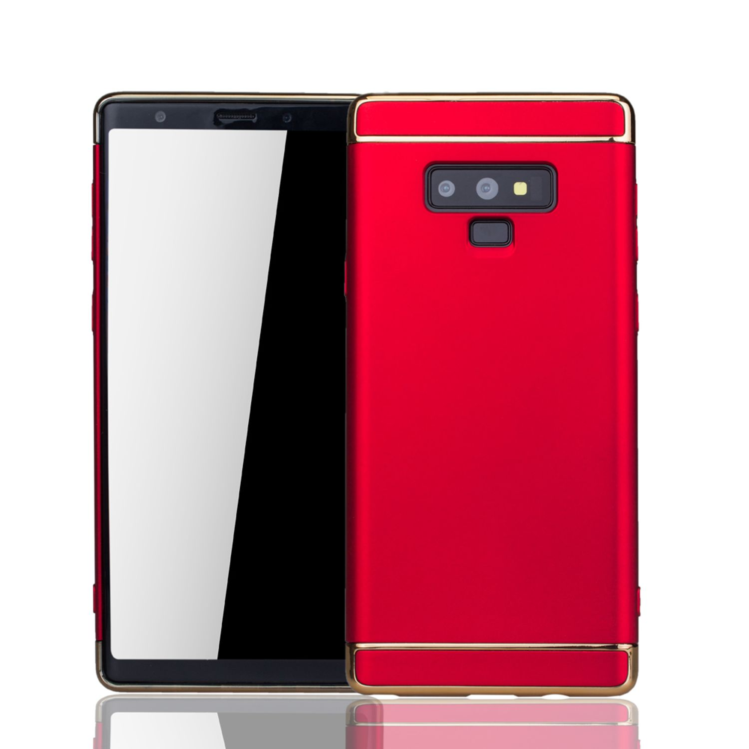 KÖNIG DESIGN Schutzhülle, Backcover, Samsung, Rot Note Galaxy 9