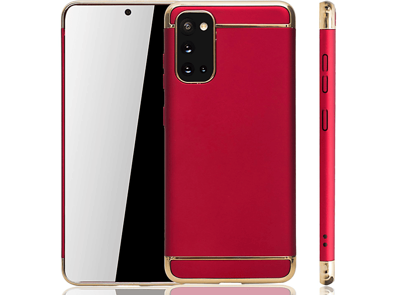 Backcover, Schutzhülle, DESIGN Rot S20, KÖNIG Galaxy Samsung,