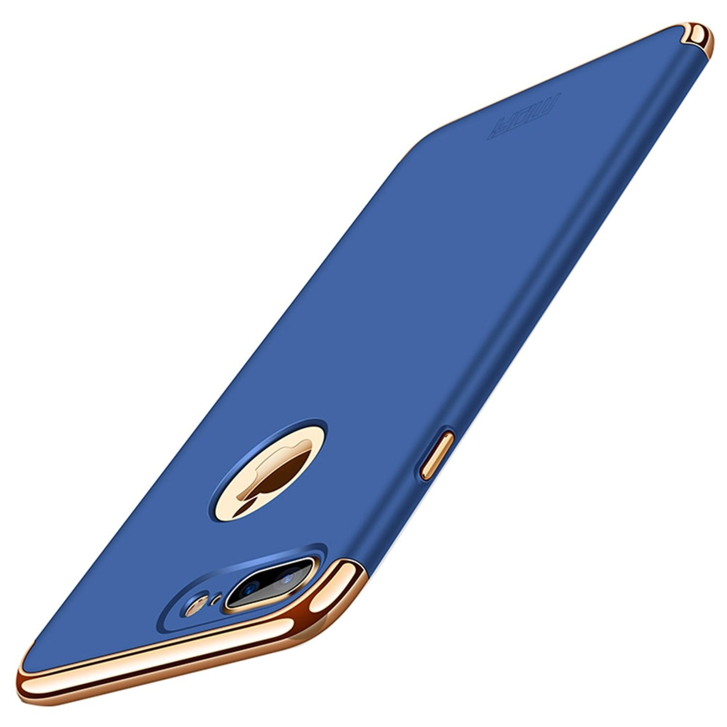KÖNIG DESIGN Handyhülle, iPhone Apple, 8 Blau Backcover, Plus