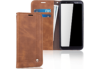 KÖNIG DESIGN Handyhülle, Bookcover, Samsung, Galaxy A6 (2018), Braun