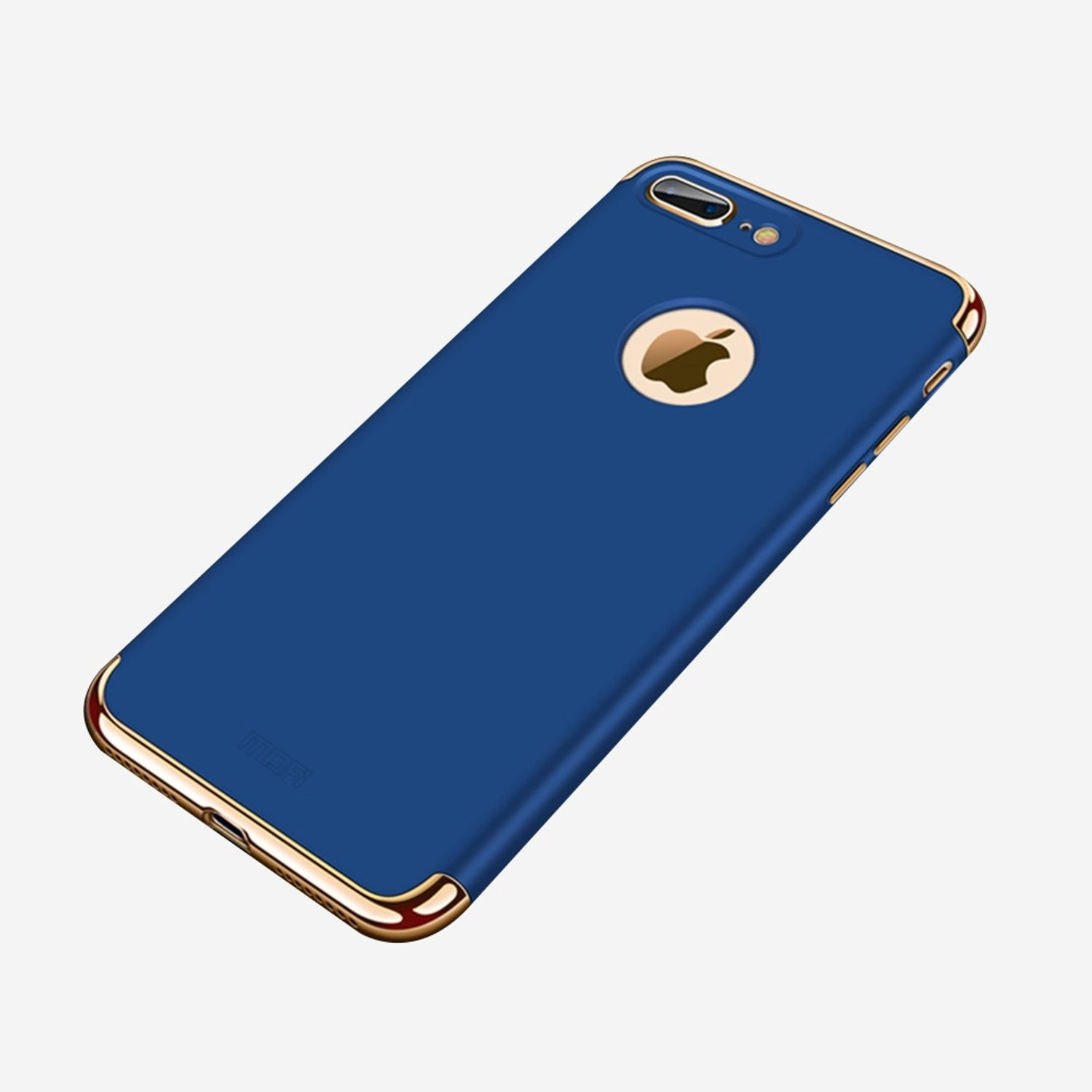 KÖNIG DESIGN Handyhülle, iPhone Apple, 8 Blau Backcover, Plus