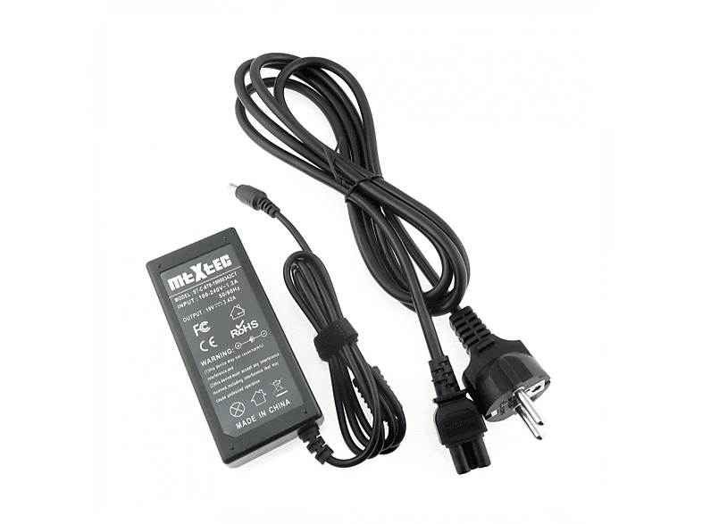 MTXTEC Netzteil, 19V, 3.42A für ACER TravelMate 292ELC, Stecker 5.5 x 1.7 mm rund Notebook-Netzteil 65 Watt