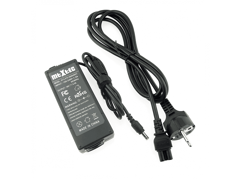 MTXTEC Netzteil, 16V, 4.5A für LENOVO ThinkPad 600E (2645), Stecker 5.5 x 2.5 mm rund Notebook-Netzteil 72 Watt