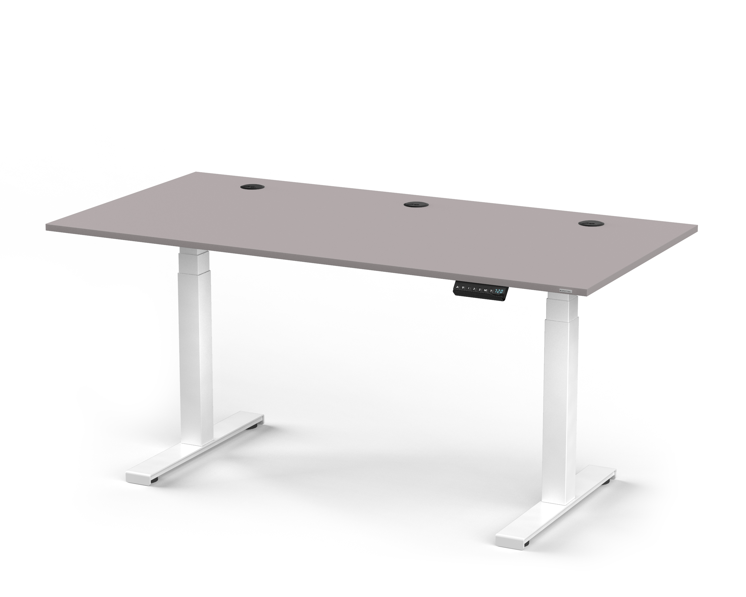 Grey. Fußgestell höhenverstellbarer Höhenverstellbarer Elektrisch SPECTRAL 64 Tischplatte 130cm 80cm Schreibtisch. Schreibtisch - Snow. JUST-OFFICE x 180