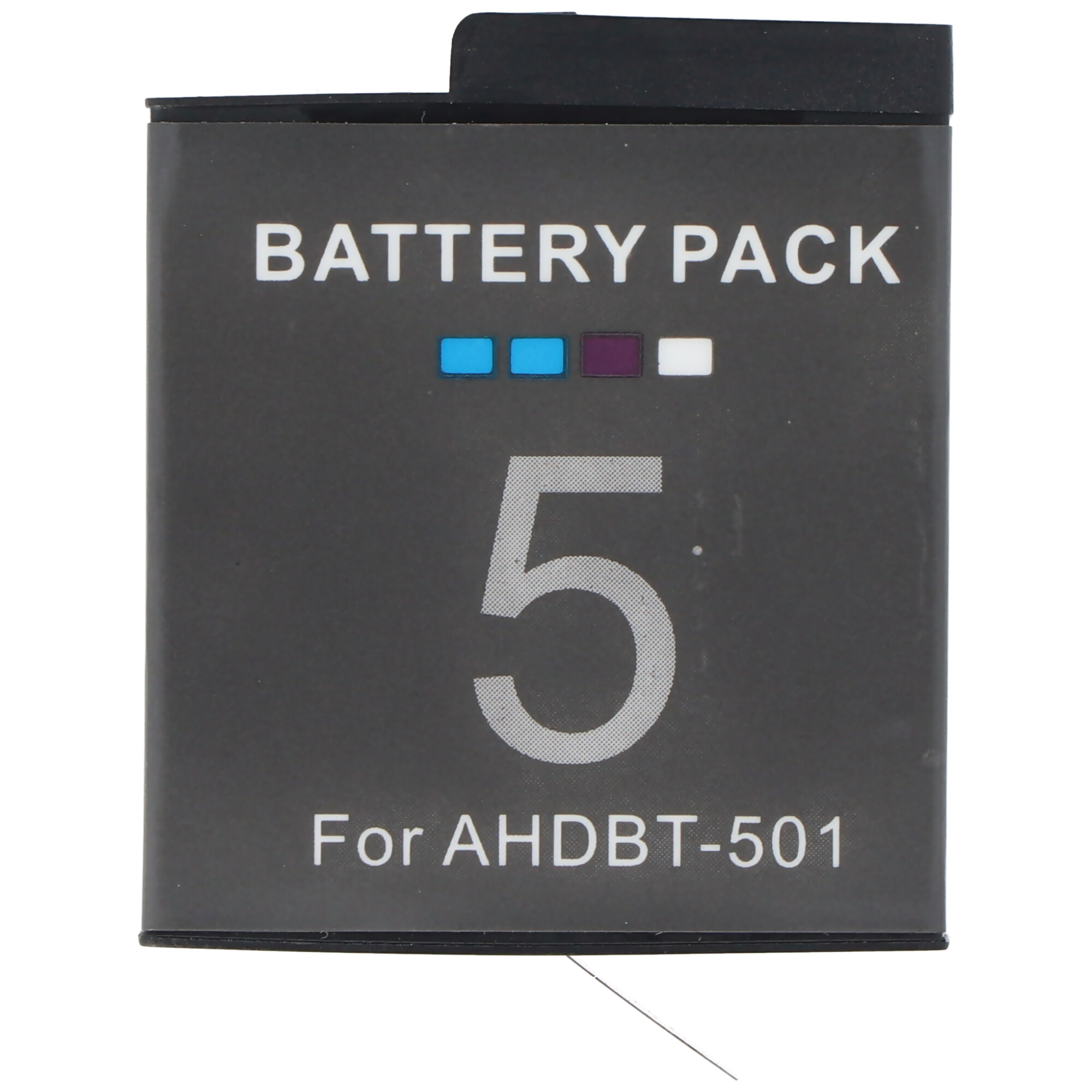 Grauer Akku mit der Aufschrift BATTERY PACK und der Zahl 5.