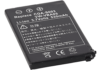 ACCUCELL Akku passend für Panasonic VW-VBA05, CGA-S003, SV-AS10 Li-Ion - Lithium-Ionen Digicam-Akku, 530 mAh