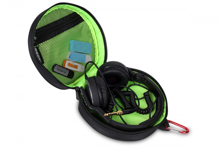 Schwarz Kopfhörer Headphone 7cm), Softcase Kopfhörer / 7EVEN Tasche x grün / Kopfhörer Tasche - Bag On-ear (19